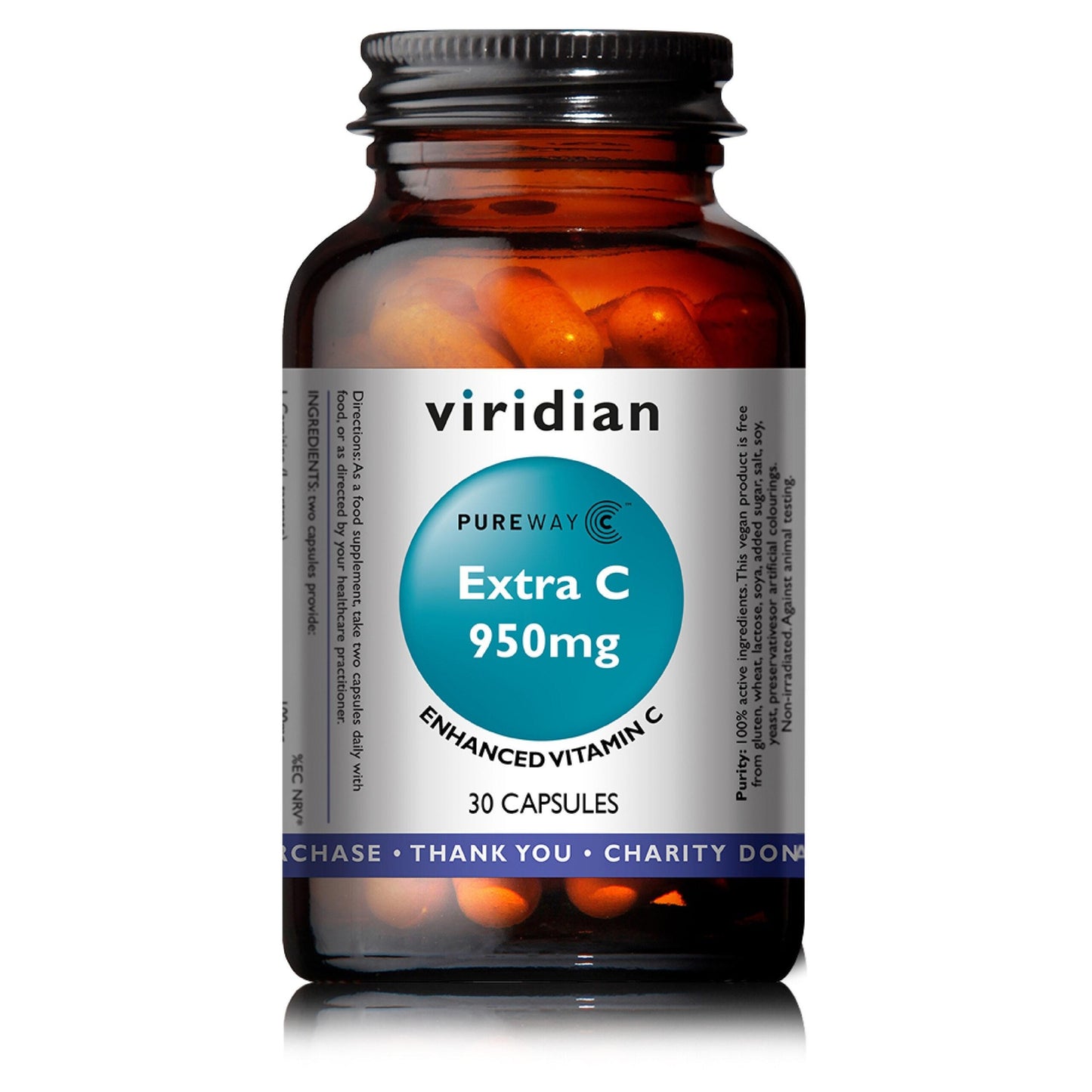 Extra C 950 mg Viridian 30 cápsulas