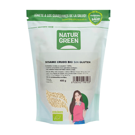 Semillas de Sésamo Crudo Bio, NaturGreen, 400 gr