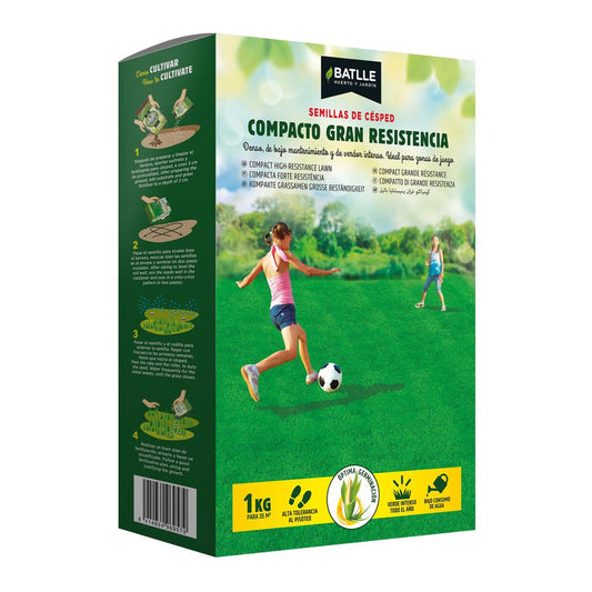 Semillas césped compacto gran resistencia Batlle 20 kg