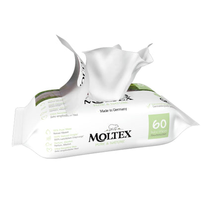Pack 12 x Toallitas Moltex Pure & Nature 60 Uds