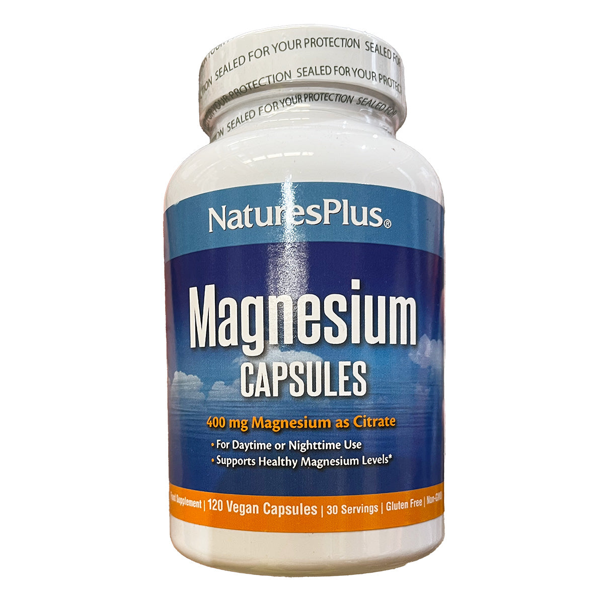 Magnesio 400 mg Nature's Plus 120 cápsulas