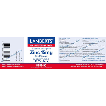 Zinc 15 mg