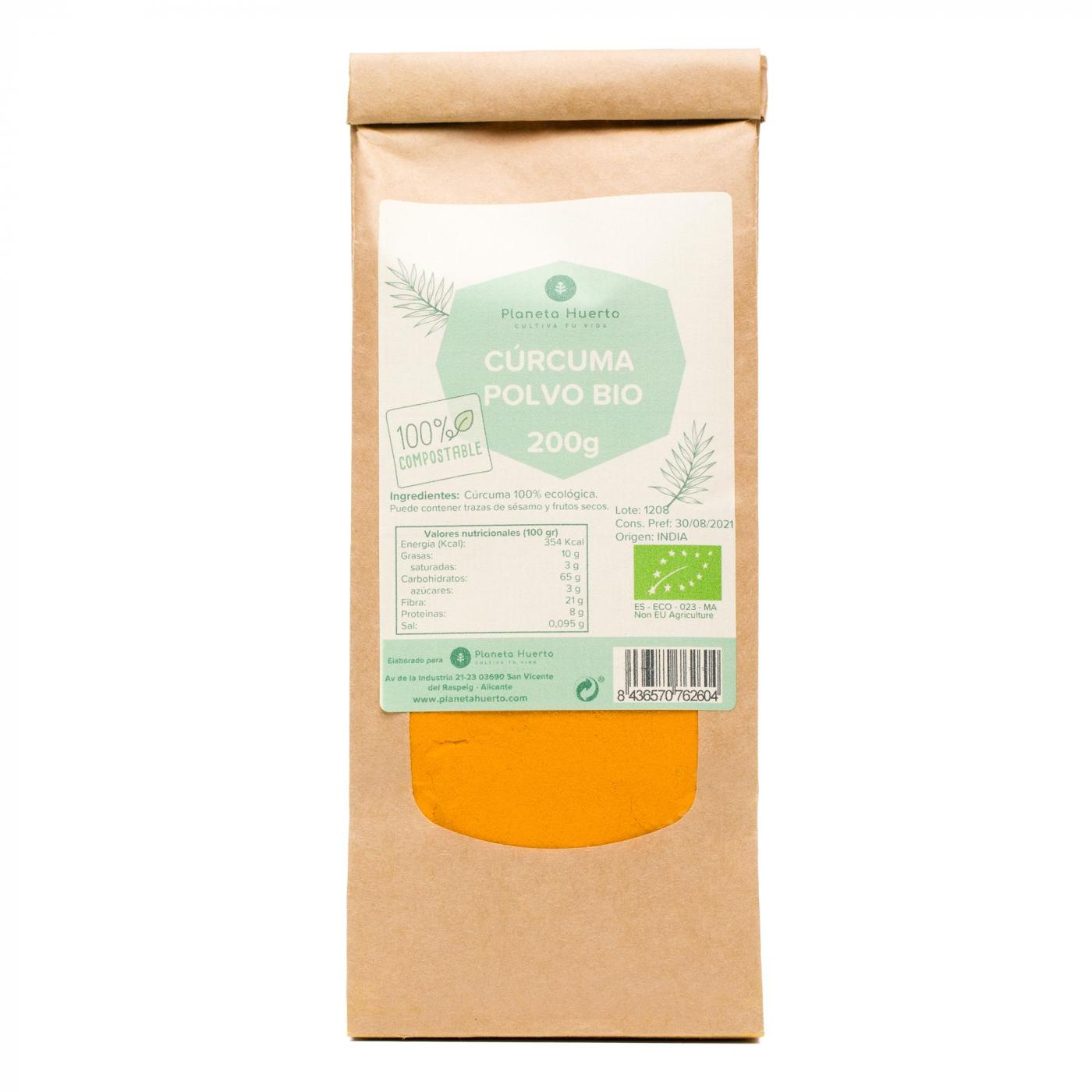 Cúrcuma en polvo ECO Planeta Huerto (200g bolsa)