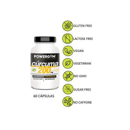 Cúrcuma Powergym 60 cápulas