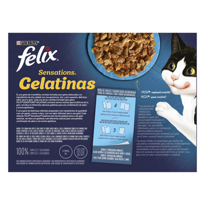 FELIX Sensations festín del mar Gelatinas Multipack 12x85 g
