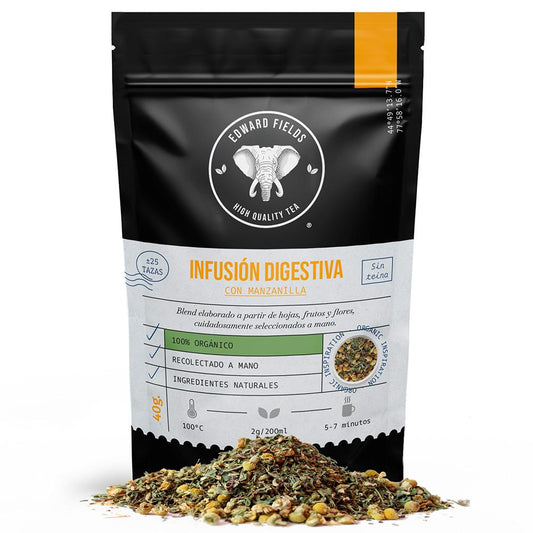 Infusión Digestiva con manzanilla, ecológica a granel Edward Fields 40 g
