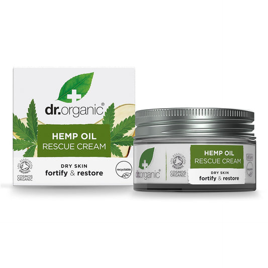 Crema reparadora 24 horas aceite de cáñamo Dr. Organic 50ml