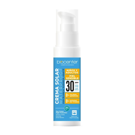 Spray solar alta protección UVA SPF 30 ecológica, vegana, sin nanopartículas 125 ml