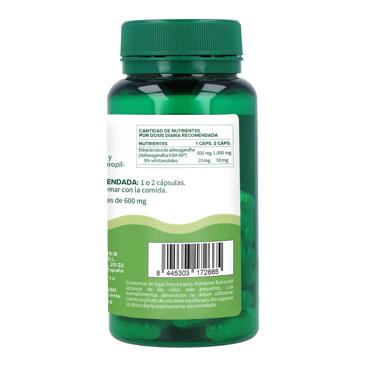 Ashwagandha KSM-66 Planeta Huerto 60 cápsulas