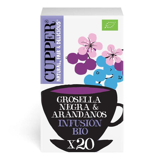 Infusion Grosella Negra Y Arandanos Bio Cupper 20 Bolsas