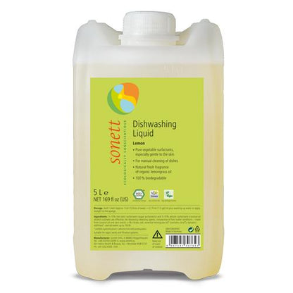 Lavavajillas líquido a mano limón Sonett 5L