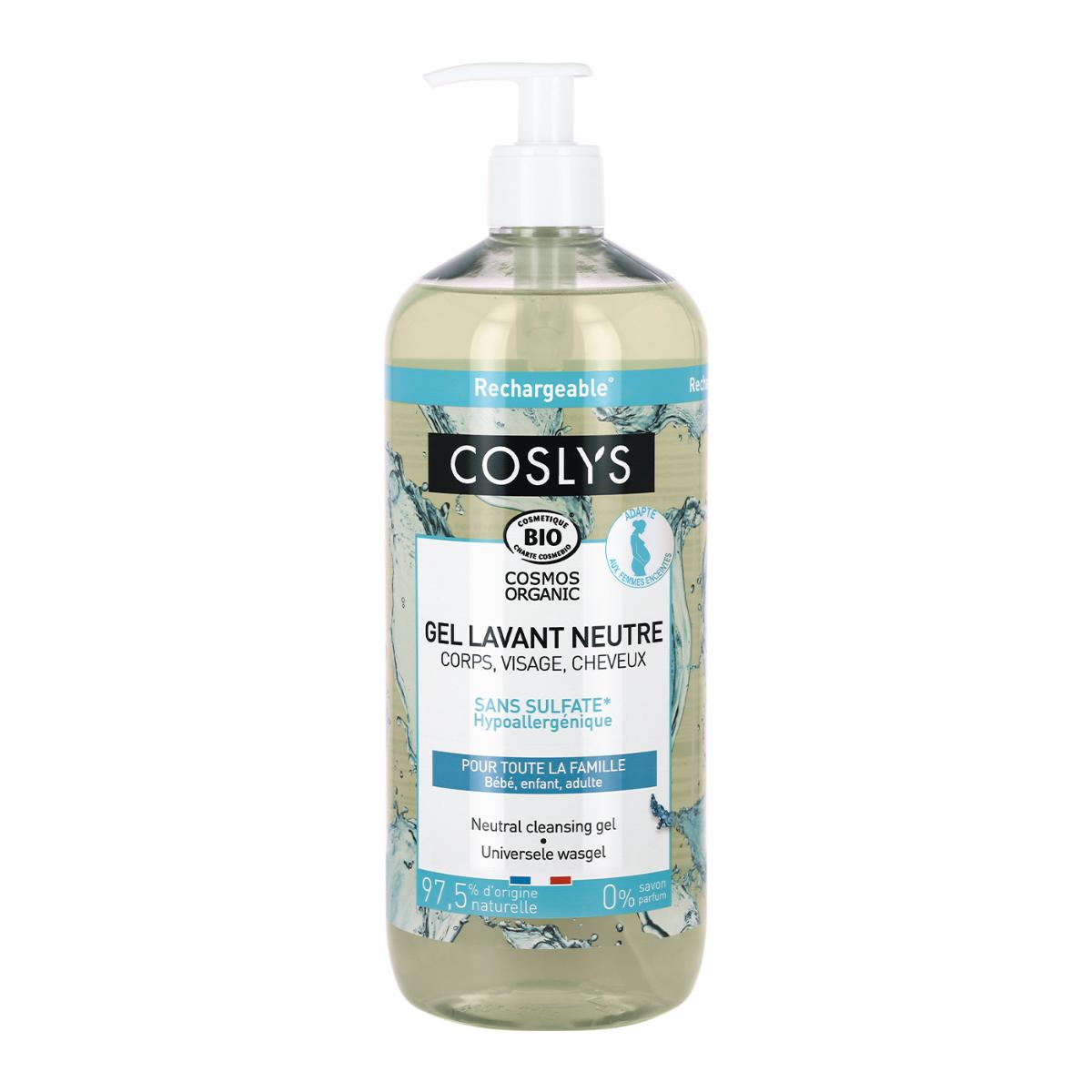 Gel de ducha universal sin perfume Coslys, 1l