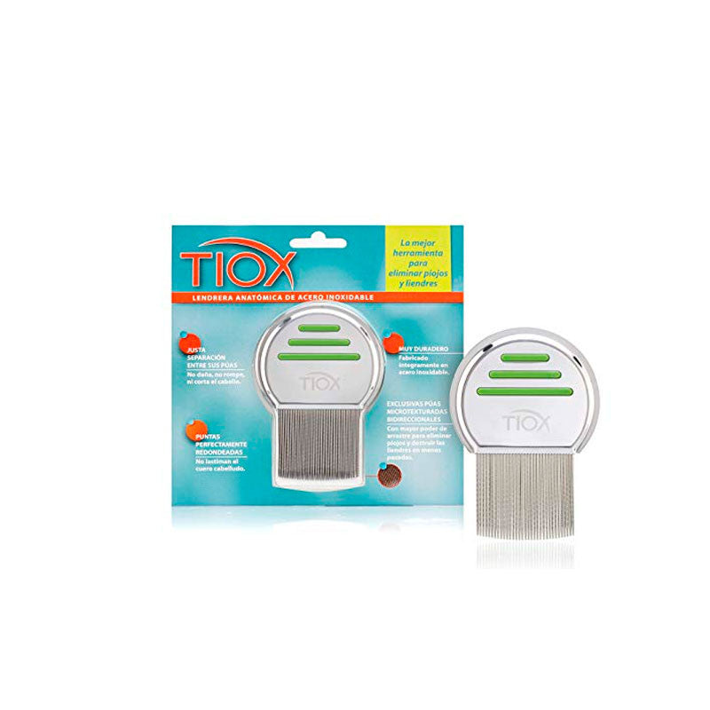 Tiox Peine Antipiojos y Antiliendres de acero inoxidable