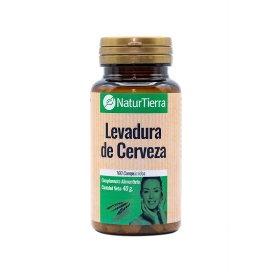 Levadura de cerveza, 100 comprimidos. NaturTierra