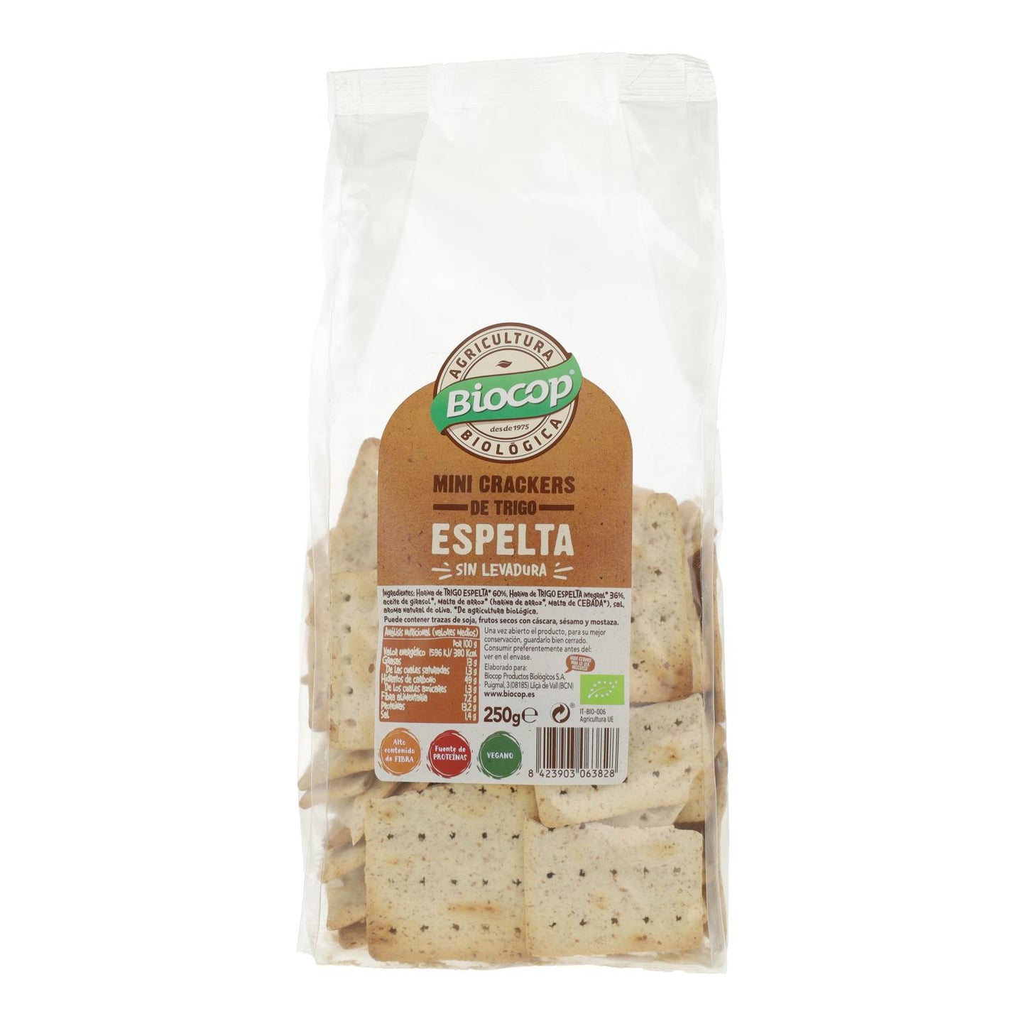 Mini Crackers de Trigo de Espelta Biocop 250 g
