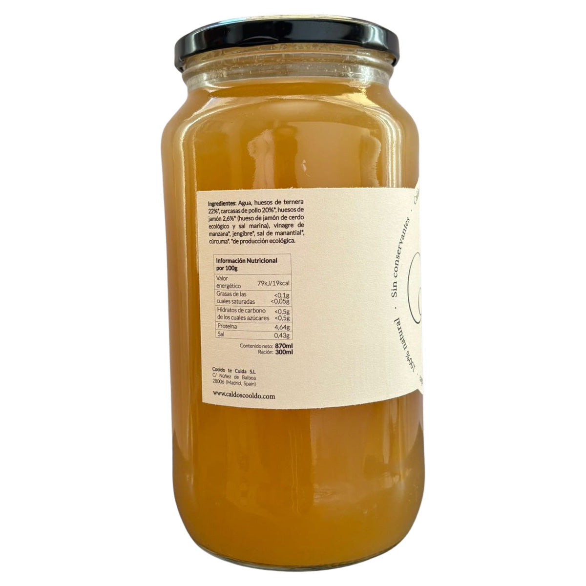 Pack x4 Caldo de Huesos Cooldo 870 ml