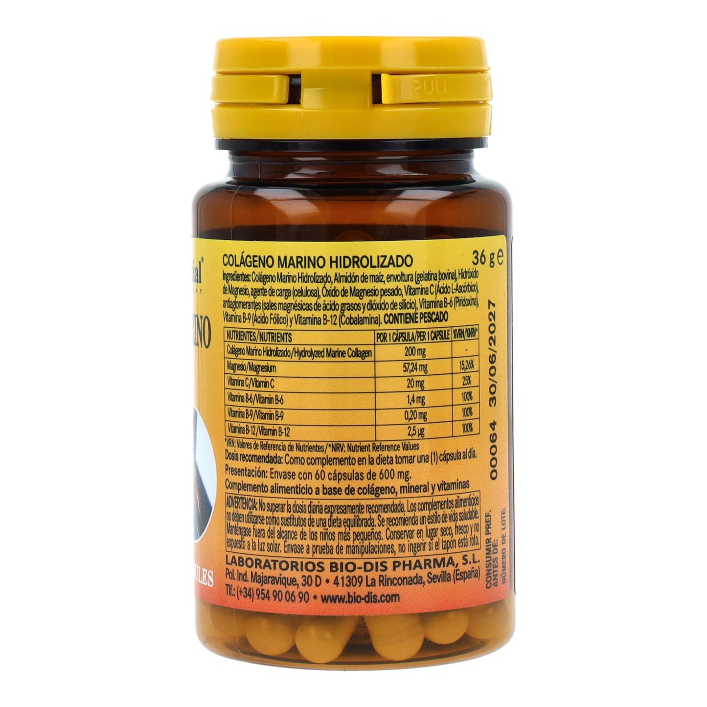 Colágeno marino hidroli+ MG 600 mg 60 caps
