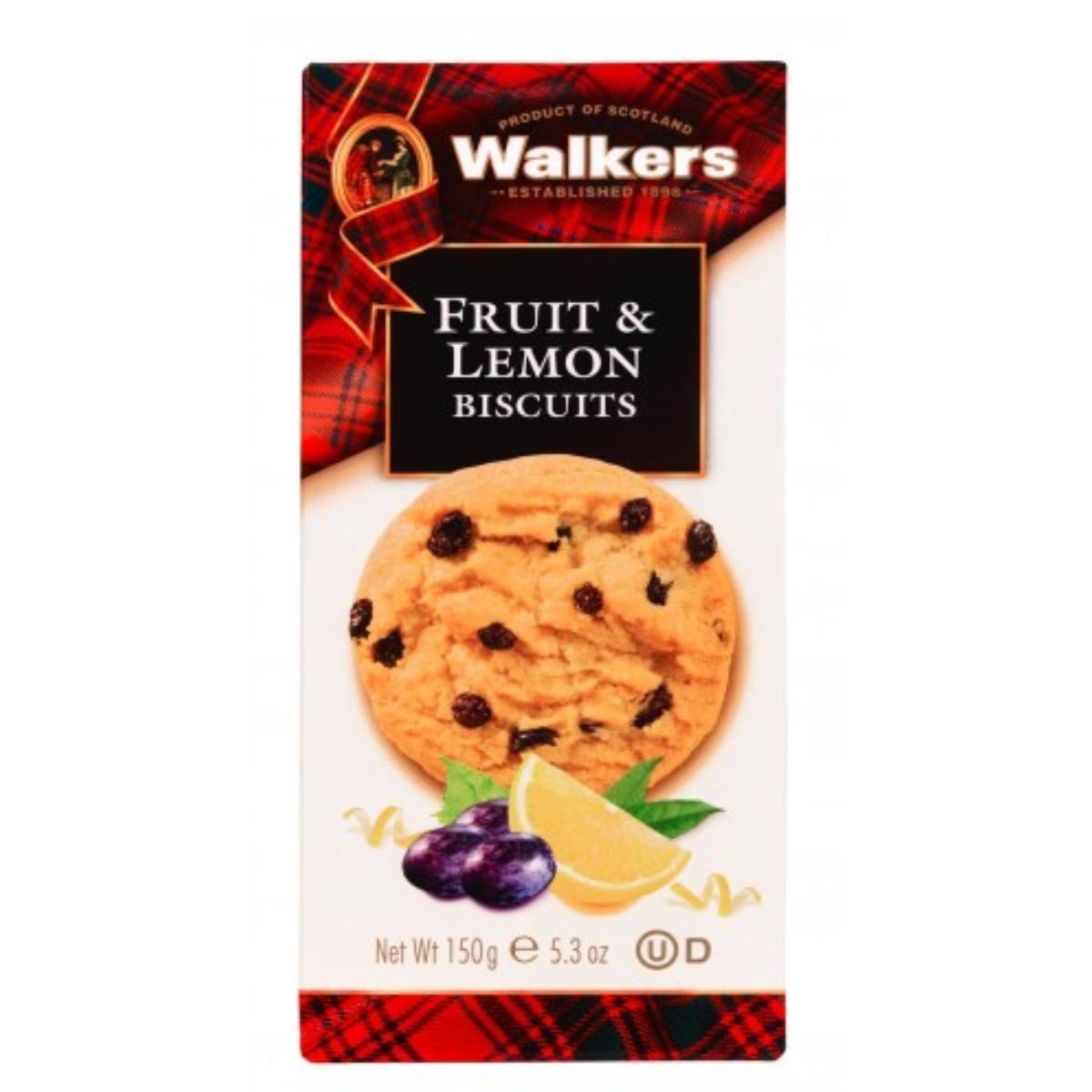 Cookies  con frutas mediterráneas y limón Walkers 150g