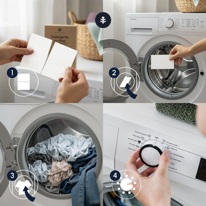 Eco-Tiras detergente y suavizante Planeta Huerto 40 lavados