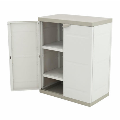 Medio Armario 70 cm Titanium Plastiken Beige