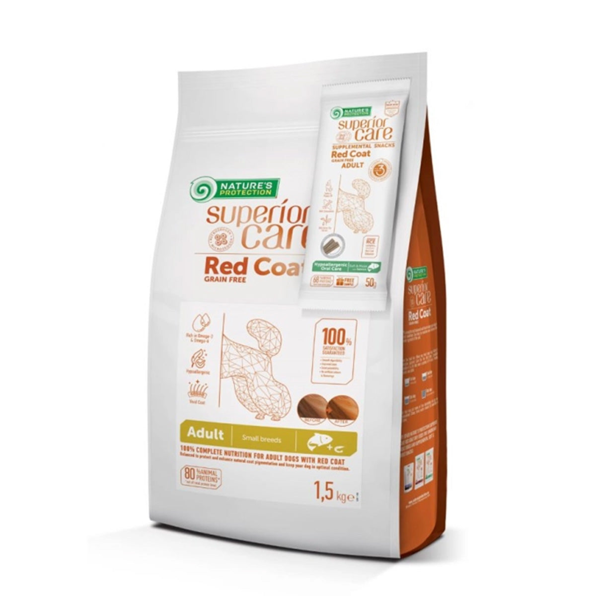 Pienso con salmón perros razas pequeñas Red Coat 1,5 kg Nature's Protection