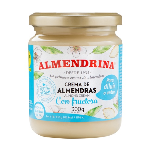 Crema almendras con fructosa Almendrina 300g
