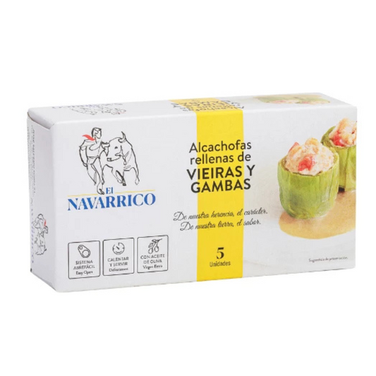 Alcachofa Rellena de Vieiras y Gambas El Navarrico Lata 425 ml