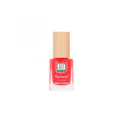 Esmalte uñas - 25 Rouge Coquelicot So'Bio 11 ml