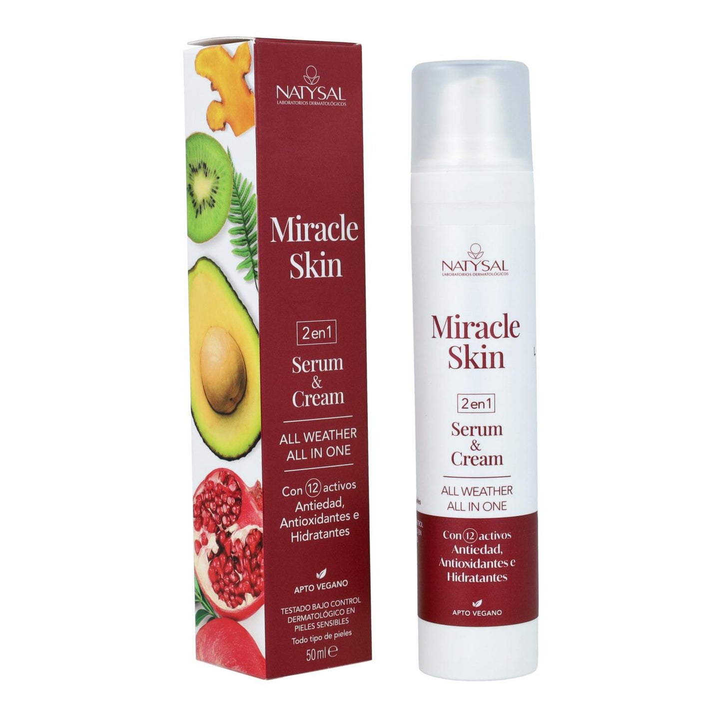 MIracle skin Serum y crema 2 en 1 Natysal 50 ml