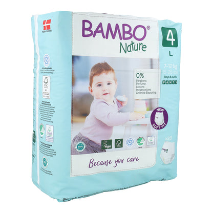 Pack ahorro Pañal Pants T4 (7-12Kg) Bambo 80 uds