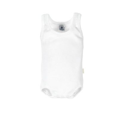 Body desmangado sport en color blanco