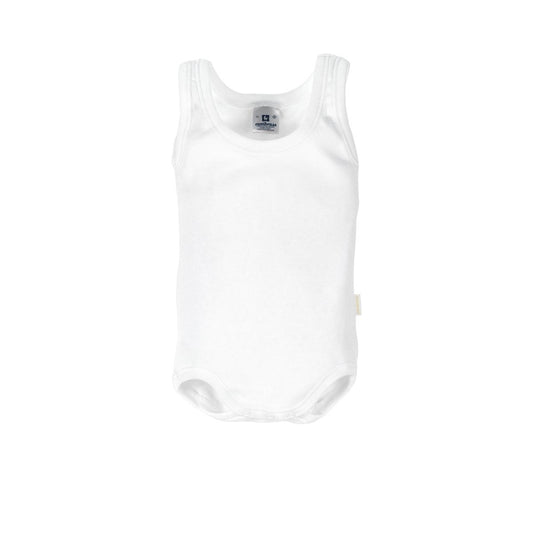 Body desmangado sport en color blanco
