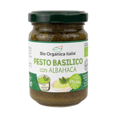 Pesto Basilico Verde de Albahaca Vegano Bio Organica Italia 140 g