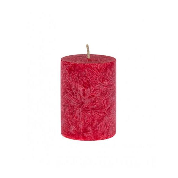 Vela Pilar Pequeña Roja La Rueda Natural