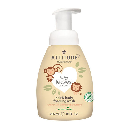 Champú y Gel bebés eco 2 en 1 fragancia Nectar de Pera Attitude 295 ml