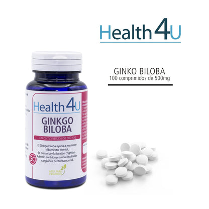 H4U Ginkgo Biloba 100 comprimidos de 500 mg