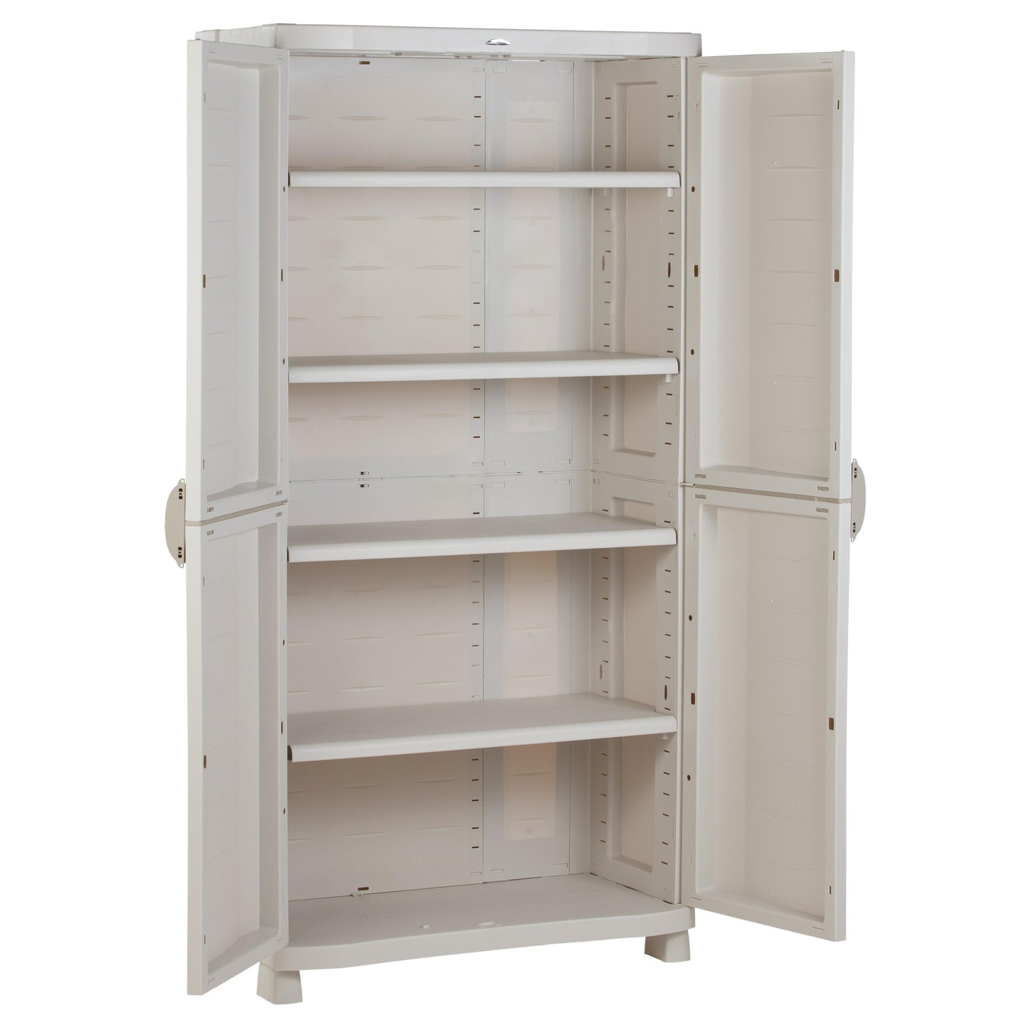 Armario 4 Estantes 90 cm Space Saver Plastiken Beige