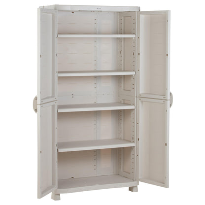 Armario 4 Estantes 90 cm Space Saver Plastiken Beige