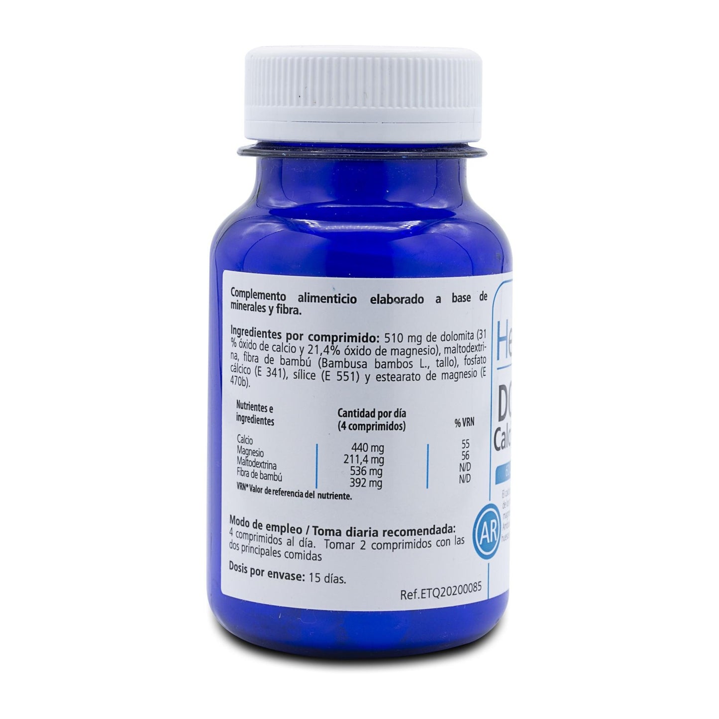 H4U Dolomita calcio y magnesio 60 comprimidos de 800 mg
