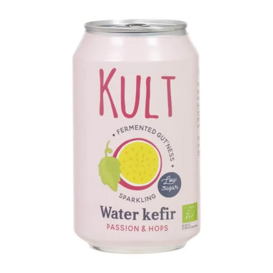 Agua de kefir Fruta Pasión-Lúpulo KULT 330 ml