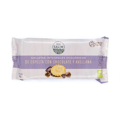 Galletas espelta rellenas chocolate Eco-Salim, 80 g