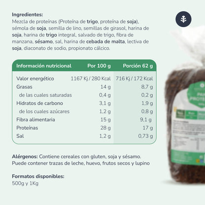 Pan proteico Planeta Huerto 500 g