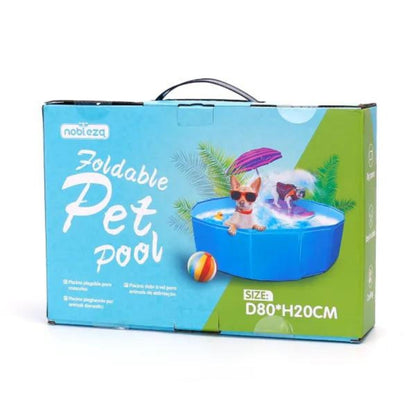 Piscina plegable para mascotas D80 x H20 cm Nobleza