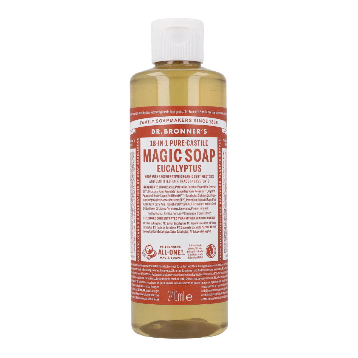 Jabón líquido Eucalipto Dr.Bronner's 240 ml
