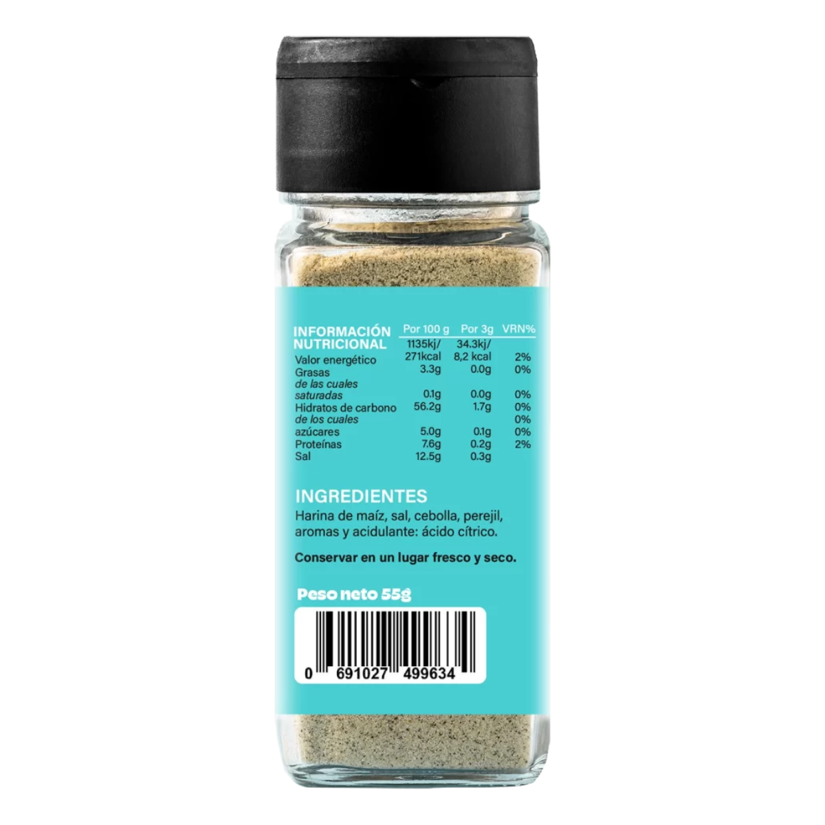 Sazonador vegetal sabor sour cream and onion Guimarana 55 g
