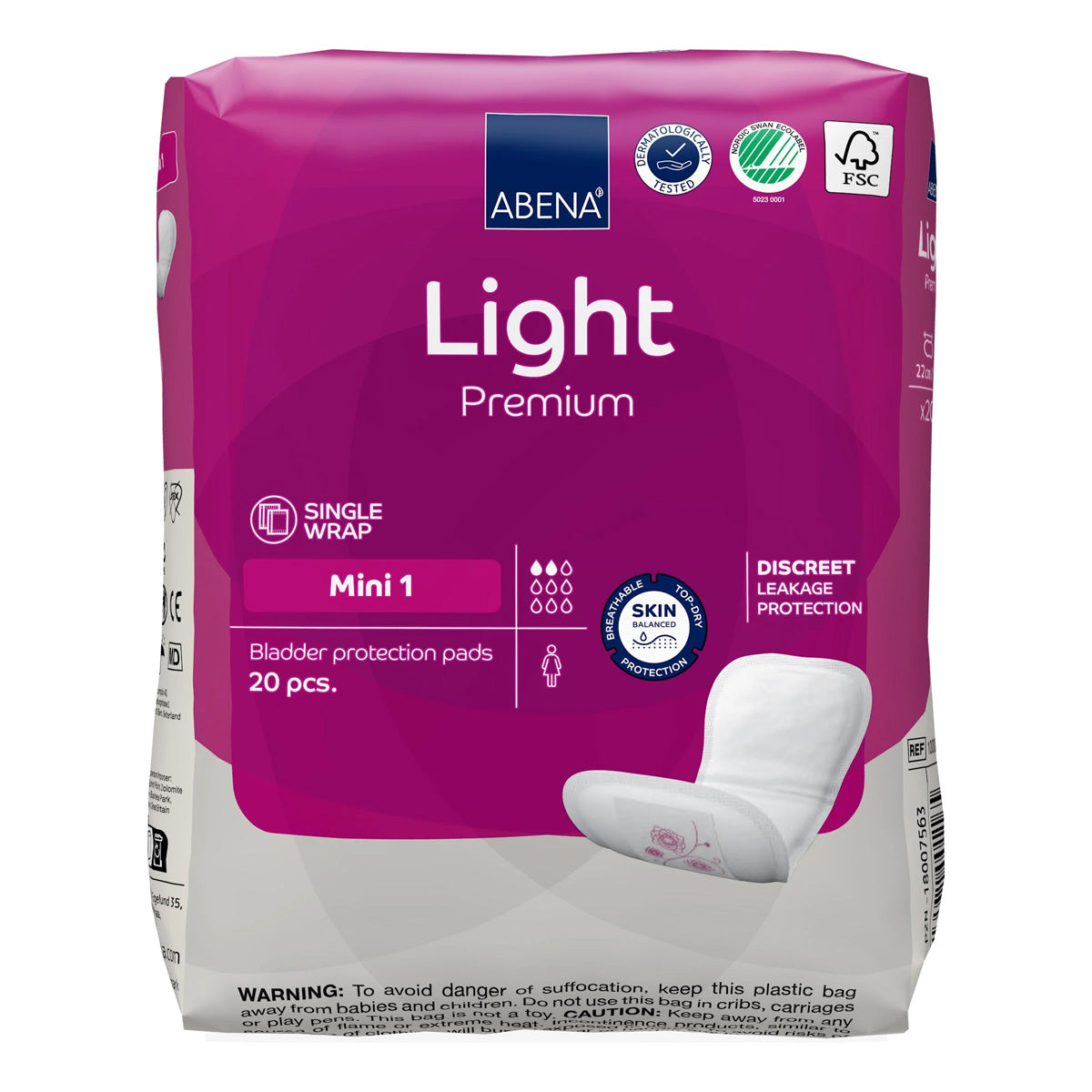 Compresas Incontinecia  Light Premium Mini 1 Abena 20 uds
