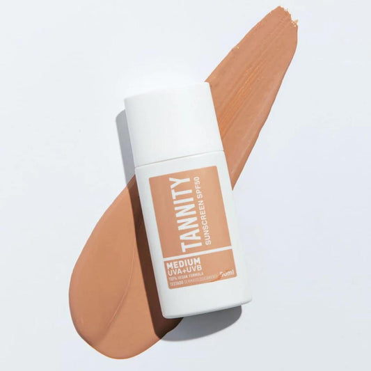 Protector solar con color SPF50 - Medium, Tannity 50 ml