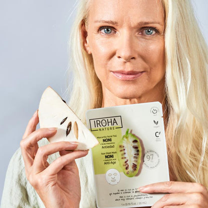 Mascarilla Facial Tisú AntiAge con Noni Iroha Nature 20 ml