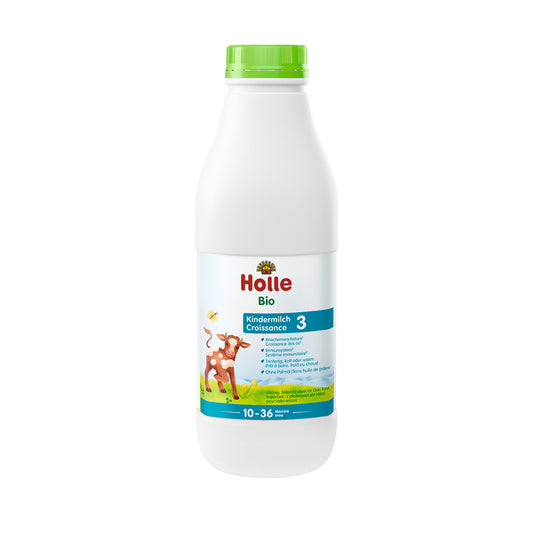 Leche de continuación Formula 3 - lista para beber bio / eco a partir 10 meses Holle 1 L