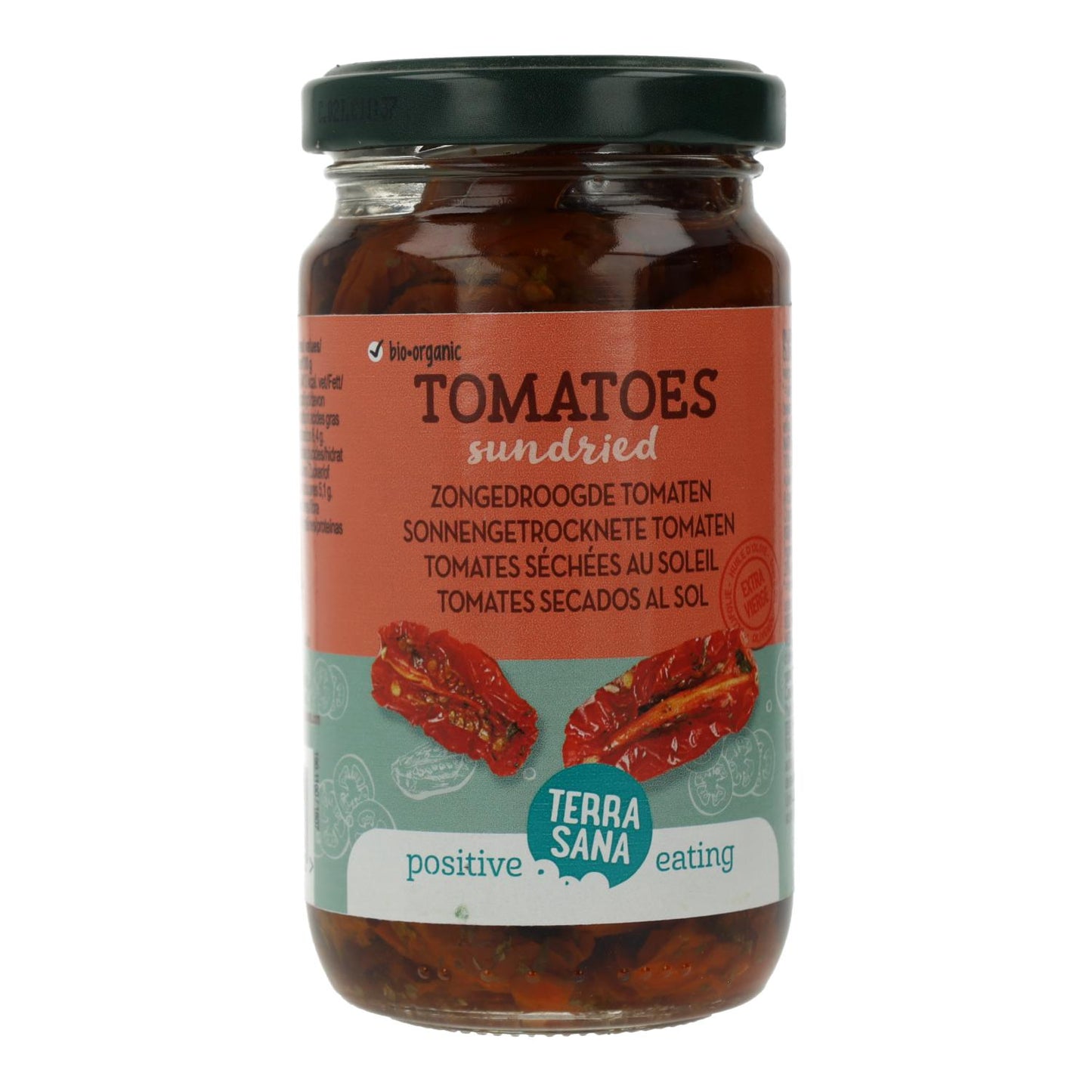 Tomates secados al sol en aceite de oliva virgen extra Terrasana 180 g